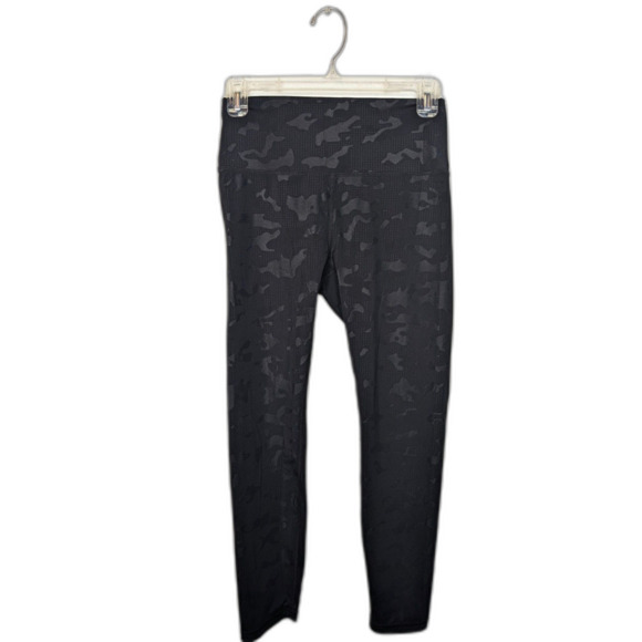 Zyia Womens Leggings Black Camo Print Active Workout - Picture 2 of 4